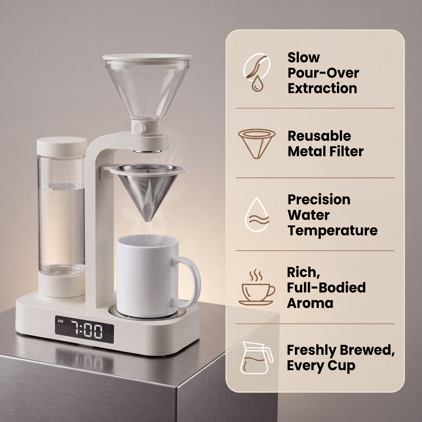Coffe Maker Digital Clock